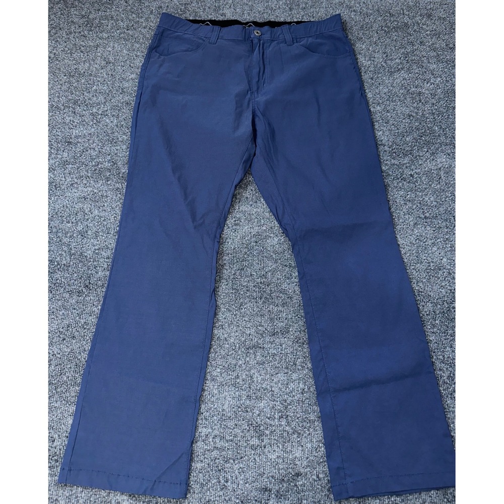 Eddie Bauer Mens Horizon Guide Chino Pants Blue Stretch Hiking Travel 38x30 - Picture 3 of 7